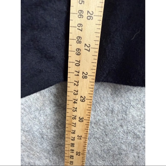 Vintage Steinbock Trench Coat Men Size 64 Black Wool Long Sleeve Vented Collared - Picture 10 of 10